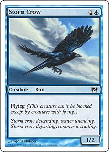 【ENG】【Foil】《嵐雲のカラス/Storm Crow》[8ED]