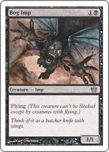 【ENG】【Foil】《沼インプ/Bog Imp》[8ED]