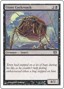 【ENG】【Foil】《巨大ゴキブリ/Giant Cockroach》[8ED]