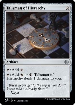 【ENG】《聖列のタリスマン/Talisman of Hierarchy》[LCC]