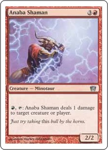【ENG】【Foil】《アナーバのシャーマン/Anaba Shaman》[8ED]