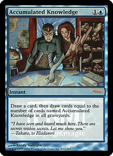 【ENG】【Foil】《蓄積した知識/Accumulated Knowledge》[FNM]
