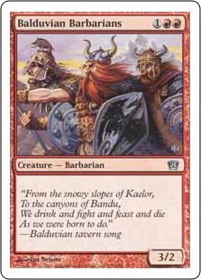 【ENG】【Foil】《バルデュヴィアの蛮族/Balduvian Barbarians》[8ED]