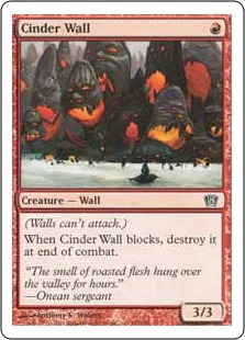 【ENG】【Foil】《燃えがらの壁/Cinder Wall》[8ED]