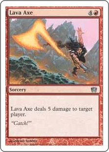 【ENG】【Foil】《溶岩の斧/Lava Axe》[8ED]