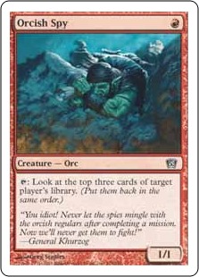 【ENG】【Foil】《オークのスパイ/Orcish Spy》[8ED]