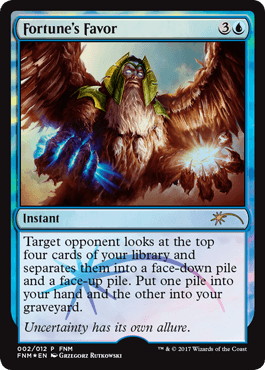 【ENG】【Foil】《偏った幸運/Fortune's Favor》[FNM]