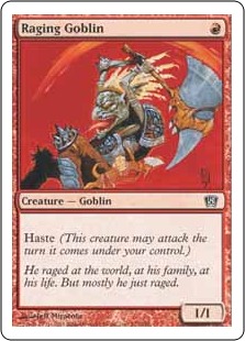 【ENG】【Foil】《怒り狂うゴブリン/Raging Goblin》[8ED]