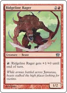 【ENG】【Foil】《尾根の憤怒獣/Ridgeline Rager》[8ED]