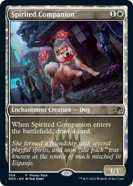 【ENG】【Foil】■プロモパック■《神憑く相棒/Spirited Companion》[NEO]