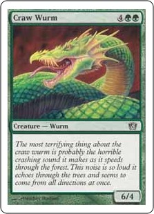 【ENG】【Foil】《大喰らいのワーム/Craw Wurm》[8ED]