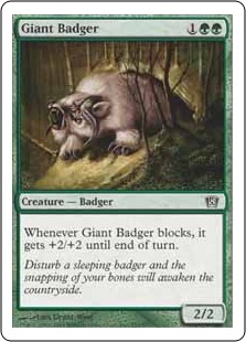 【ENG】【Foil】《大アナグマ/Giant Badger》[8ED]