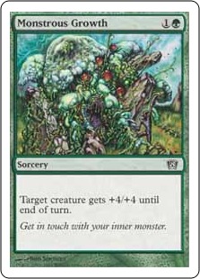 【ENG】【Foil】《超巨大化/Monstrous Growth》[8ED]