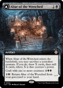【ENG】【Foil】■拡張アート■《おぞましきものの祭壇/Altar of the Wretched》[LCC]