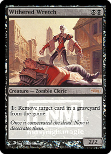 【ENG】【Foil】《萎縮した卑劣漢/Withered Wretch》[FNM]
