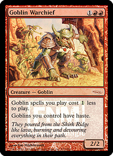 【ENG】【Foil】《ゴブリンの戦長/Goblin Warchief》(2006年版)[FNM]