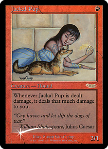 【ENG】【Foil】《ジャッカルの仔/Jackal Pup》[FNM]