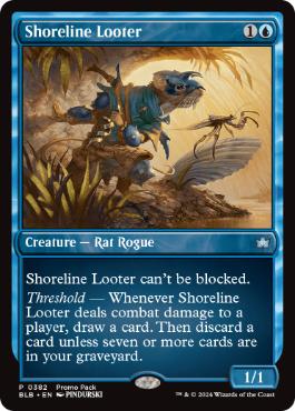 【ENG】【Foil】■プロモパック■《川岸の物あさり/Shoreline Looter》[BLB]