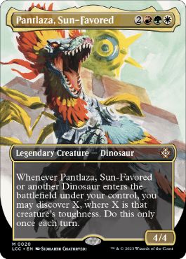 【ENG】【Foil】■ボーダーレス■《太陽の寵児、パントラザ/Pantlaza, Sun-Favored》[LCC]