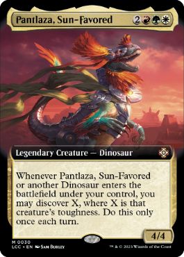 【ENG】【Foil】■拡張アート■《太陽の寵児、パントラザ/Pantlaza, Sun-Favored》[LCC]