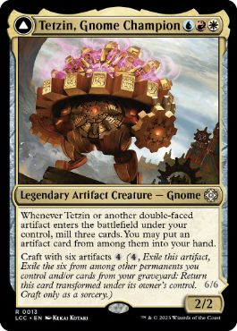 【ENG】【Foil】《ノームの勇者、テジン/Tetzin, Gnome Champion》[LCC]