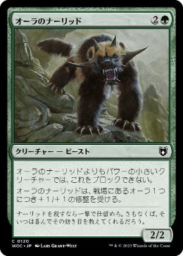 【JPN】《オーラのナーリッド/Aura Gnarlid》[WOC]