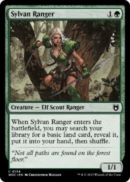 【ENG】《森のレインジャー/Sylvan Ranger》[WOC]