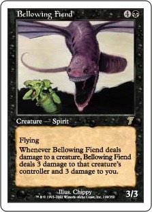 【ENG】【Foil】《吠える悪鬼/Bellowing Fiend》[7ED]