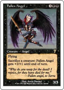 【ENG】【Foil】《堕天使/Fallen Angel》[7ED]