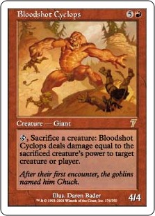 【ENG】【Foil】《血まなこのサイクロプス/Bloodshot Cyclops》[7ED]
