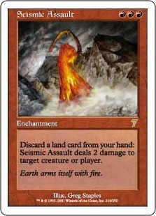 【ENG】【Foil】《突撃の地鳴り/Seismic Assault》[7ED]