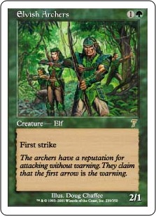 【ENG】【Foil】《エルフの射手/Elvish Archers》[7ED]