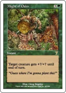 【ENG】【Foil】《樫の力/Might of Oaks》[7ED]