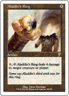 【ENG】【Foil】《アラジンの指輪/Aladdin's Ring》[7ED]