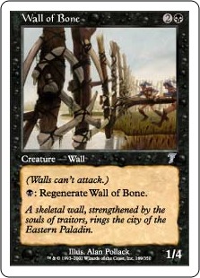 【ENG】【Foil】《骨の壁/Wall of Bone》[7ED]
