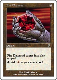 【ENG】【Foil】《緋色のダイアモンド/Fire Diamond》[7ED]