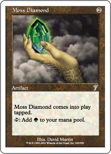 【ENG】【Foil】《苔色のダイアモンド/Moss Diamond》[7ED]