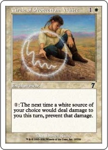 【ENG】【Foil】《白の防御円/Circle of Protection: White》[7ED]