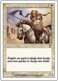 【ENG】【Foil】《遍歴の騎士/Knight Errant》[7ED]