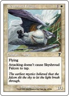 【ENG】【Foil】《スカイシュラウドの隼/Skyshroud Falcon》[7ED]