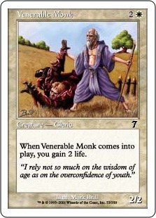 【ENG】【Foil】《ありがたい老修道士/Venerable Monk》[7ED]