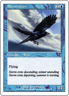 【ENG】【Foil】《嵐雲のカラス/Storm Crow》[7ED]