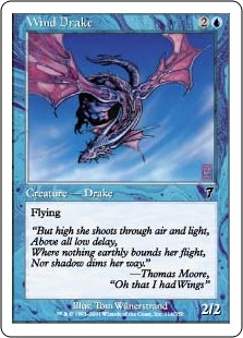 【ENG】【Foil】《風のドレイク/Wind Drake》[7ED]