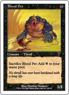 【ENG】【Foil】《ブラッド・ペット/Blood Pet》[7ED]