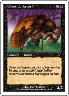 【ENG】【Foil】《巨大ゴキブリ/Giant Cockroach》[7ED]