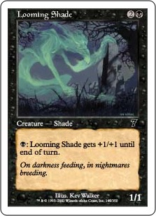 【ENG】【Foil】《立ちはだかる影/Looming Shade》[7ED]