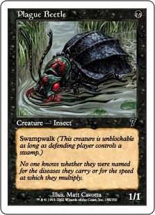 【ENG】【Foil】《疫病甲虫/Plague Beetle》[7ED]