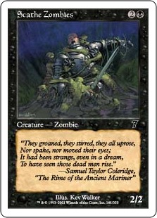 【ENG】【Foil】《スケイズ・ゾンビ/Scathe Zombies》[7ED]
