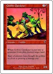 【ENG】【Foil】《ゴブリンの庭師/Goblin Gardener》[7ED]