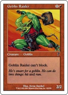 【ENG】【Foil】《ゴブリンの略奪者/Goblin Raider》[7ED]